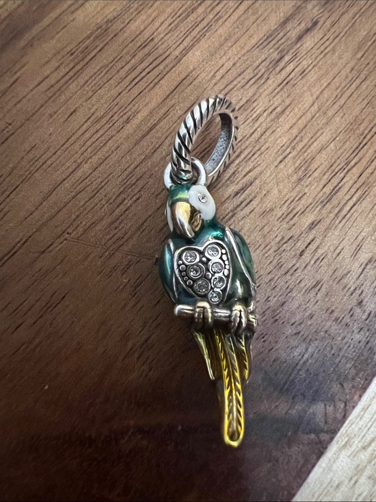 Brighton Jewelry - Brighton Parrot Charm Pendant in Green and Gold